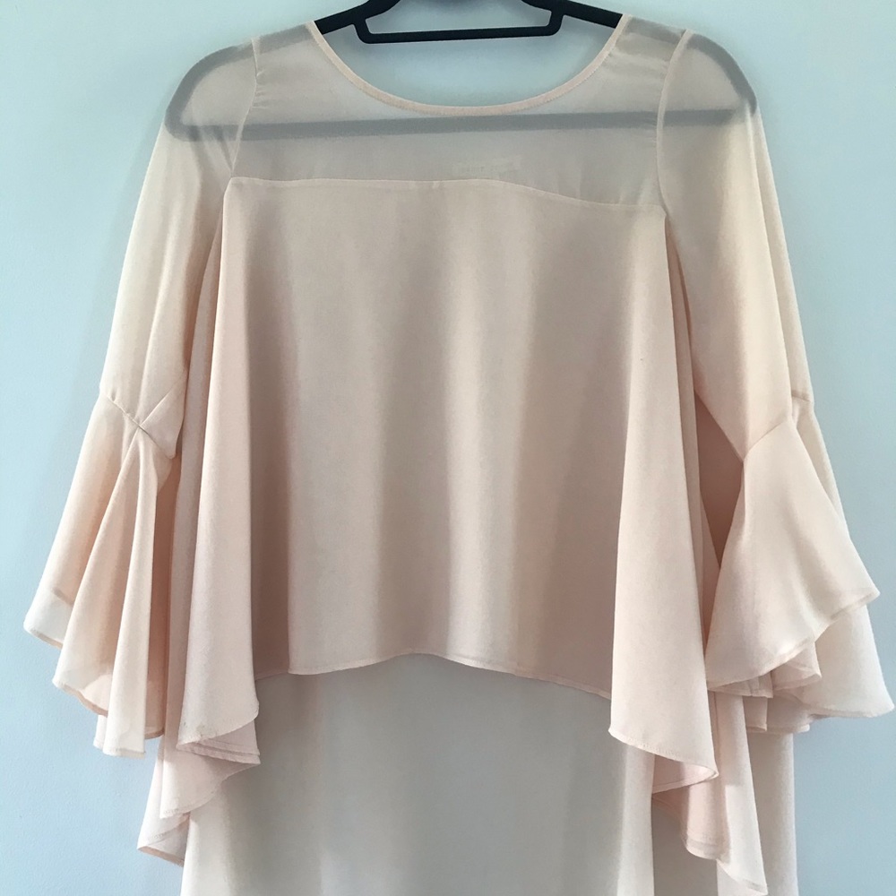 Paper crown cream blouse